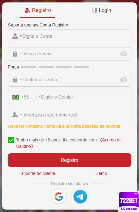 Experiência de Jogos 722bet.com